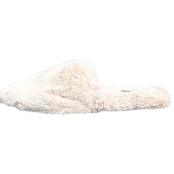 New Vivienne Hu Women's Cream Faux Fur Slide Slippers VHNY - Picture 7 of 10
